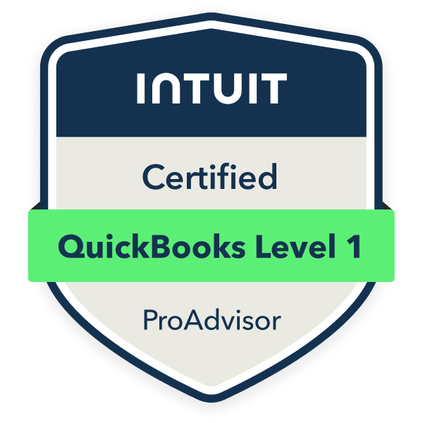 Badge QuickBooks ProAdvisor Level 1
