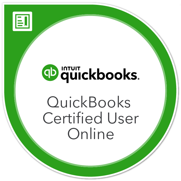 Badge QuickBooks Certified Online User